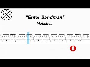 Metallica - Enter Sandman Drum Score