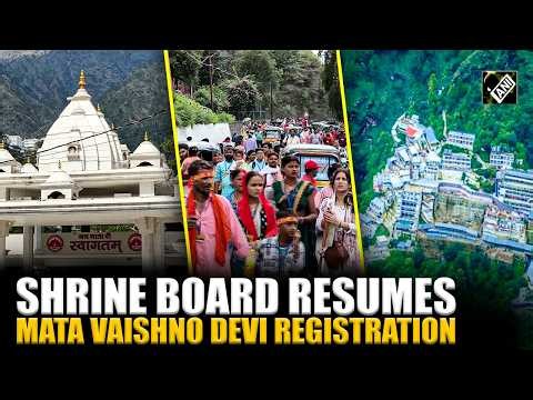 Heavy rush at Shri Mata Vaishno Devi shrine; yatra continues smoothly in Trikuta hills