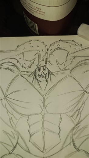 Sketching LARRY THE LOBSTER #spongebob #spongebobsquarepants #nickelodeon #drawing #sketching #art