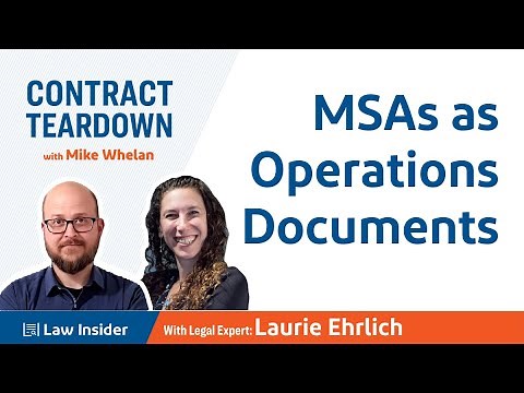 Master Service Agreement with Laurie Ehrlich