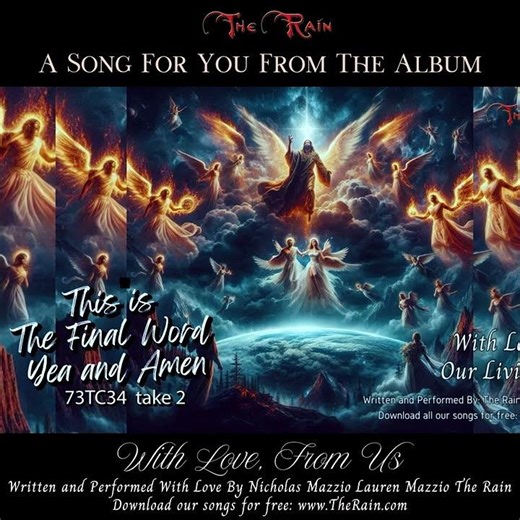 Q42c 73TC34 This is The Final Word Yea and Amen vocal 2 no fx Nicholas Mazzio Lauren Mazzio The Rain