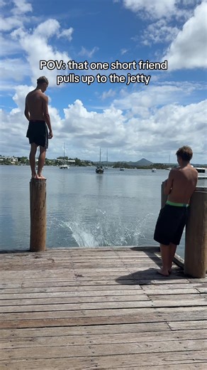 That One Short Friend at the Jetty