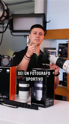 Nello sport professionistico, la velocità di scatto è solo metà del lavoro. L’altra metà è la velocità di consegna. 🏎️⚽ Abbiamo configurato il kit Sony Alpha definitivo, progettato per annullare ogni tempo morto tra l’azione e la pubblicazione. Un ecosistema che unisce la potenza di calcolo delle ammiraglie alla precisione ottica della serie G Master. 🔥 I Corpi Macchina: Sony Alpha 1 II: L'eccellenza per lo sport. 50.1 MP, autofocus basato su AI che non teme le situazioni più caotiche. Sony Al