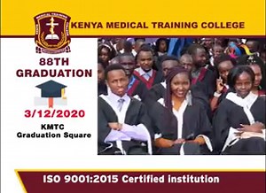 KMTC will hold its 88th Annual Graduation Ceremony on Thursday December 3, 2020 starting at 10:00 am. The event will be streamed live on our facebook page @KMTCOfficial and on You Tube @KMTCofficial. #KMTC88THGRADUATION | Kenya Medical Training College