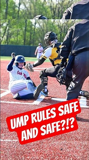 🥎 Triple Play Taken Away?! Safe… SAFE?! #shorts #Softball