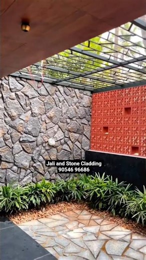 Real Stone Cladding + Designer Jali 😍🔥 | Trending Exterior Design