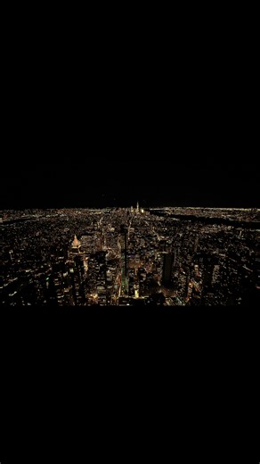 NYC Night Views Vibe #Skyline #Fyp #Viral #DarkAesthetic #CityLights | NYC Skyline