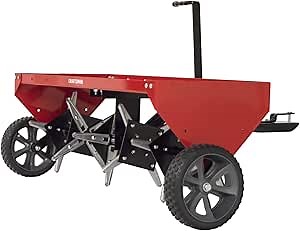 CRAFTSMAN (CMXGZBF7124213) 40" Tow Behind Lawn Plug Aerator, 24 Galvanized Steel coring Points, Steel Deck That can Support to 140lbs Weight for Better aerating