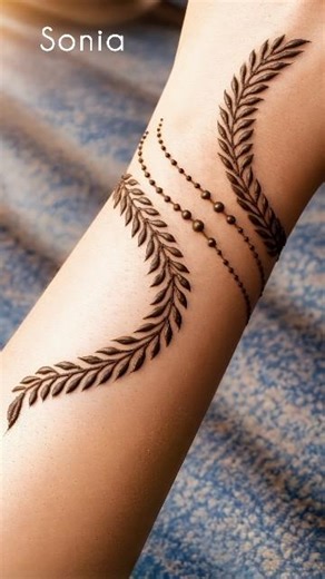 Elegant Minimal Wrist Mehndi Design | Simple, Stylish & Trending #mehndi