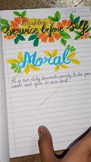 chapter name decoration idea 💡✨