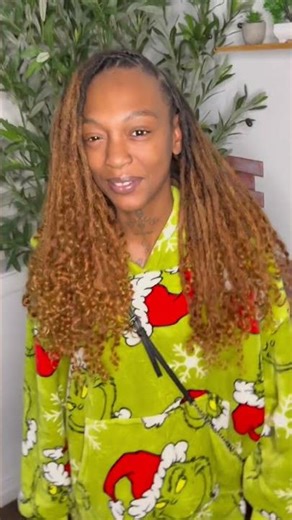 Extending Natural Locs With 16 inch Permanent Curly Genie Locs Extensions | Dr.LocGenie