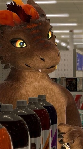 When your dragon follows you to the store