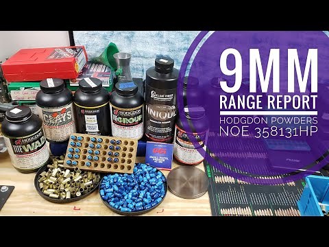 Range Report - 9mm - Load Development - Hodgdon Titewad, Titegroup, Longshot, And Cast NOE 358131HP