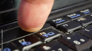 Laptop power button. Wi-Fi and computer drive indicators