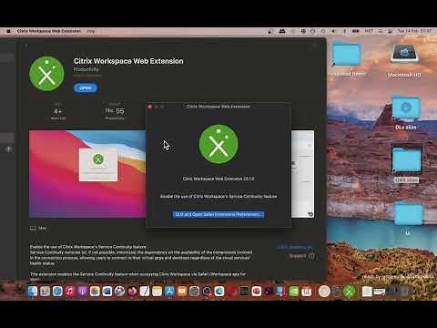 Citrix Workspace Web Extension - Mac App Store - Basic Overview