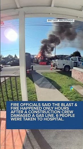 Building Explosion in Northern California After Crews Damage Gas Line #california