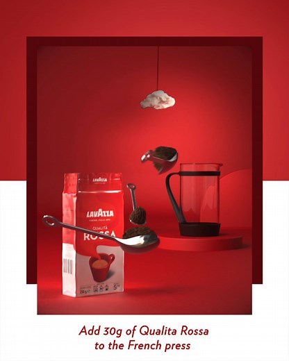 When Qualità Rossa and the French Press meet, great mornings are inevitable! Watch to discover how to make the perfect cup #Lavazza #QualitaRossa | Lavazza