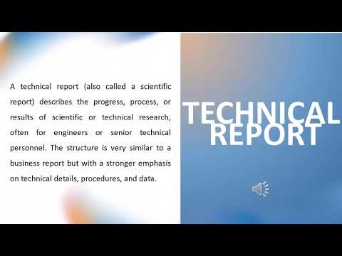 WRITING BUSINESS AND TECHNICAL REPORT