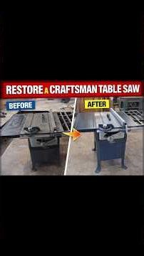 ⚪🟡 RESTORING a CRAFTSMAN TABLE SAW | Vintage Tool Restoration & Complete Tune-Up! 🟡⚪