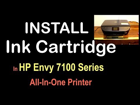 How To install ink cartridges in HP Envy 7100 series All-in-one Printer review ?