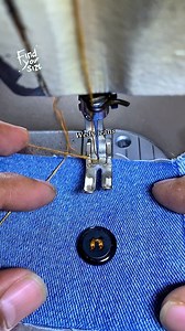 easy way to install simple buttons #sewing #jeans #Rell | Swedy Erwin