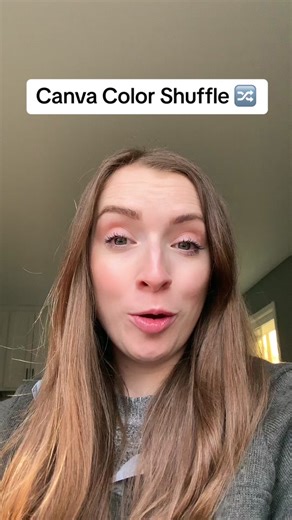 Canva Color Shuffle 🔀 to use this feature. You need to add your brand colors to your brand kit #CanvaTips #CanvaLovers #CanvaDesignTips #CanvaHacks #Canva #CanvaTutorial