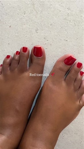 Red Nail Polish Inspiration for Stunning Toe Designs