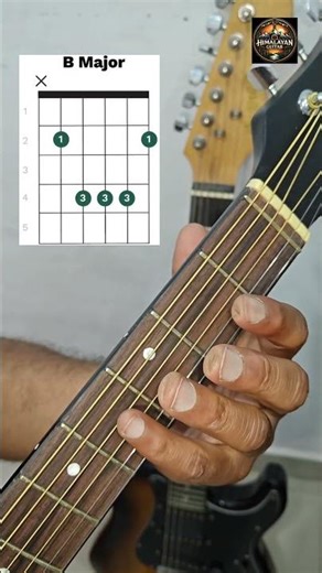 How to play Eminor & Bmajor Chord on guitar Lesson for beginners | Beginners Guitar Tutorial 🎸🎶🔥