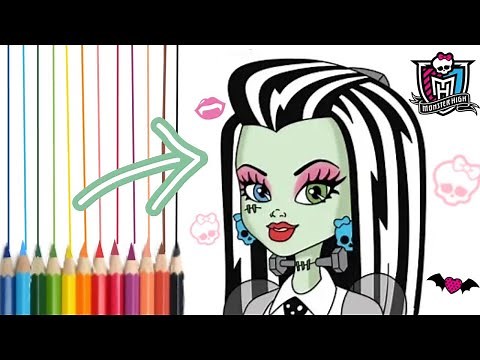 How to draw cute Frankie Stein | Monster High | Easy DIY