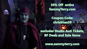 6.7K views · 439 reactions | Watch the Sammy Terry Christmas Special this Friday, Dec 4th, 8:00pm est "Santa Claus Conquers the Martians" - Enjoy the *LIVE* Studio Audience each getting a gift from Sammy personally. Save 30% coupon code: christmas30 at SammyTerry.com | Sammy Terry Fan Page | Facebook