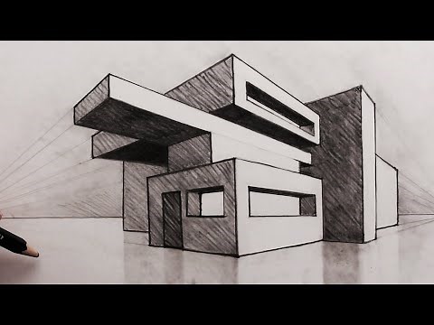How to Draw a Modern House (Step by Step)