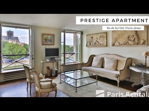 Luxury Paris Seine View Rental Apartment Tour | Ile de la Cité | PARISRENTAL - REF. 44016