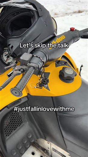 Just fall in love with me #snowmobile #wi #fypシ #relatable #viralvideo @taylor!!