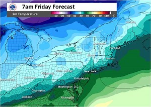 Enjoy the warmth today, it's a downward trend into the weekend; talking single digit forecast lows for parts of Northern and Western Massachusetts by Saturday morning | US National Weather Service Boston MA