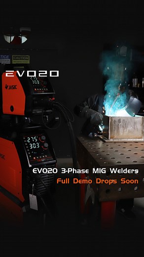 Adapative arc control, paired with upgraded wire feeder, ensures every weld is consistently smooth with minimal spatter—even on challenging materials. New EVO20 3-Phase MIG demo dropping soon. #JASIC #EVO20 #3PhaseWelder #MIGWelding #PrecisionArc | JASICTechWelding