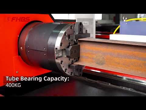 China FHBS laser 10-12 Metres Heavy Metal Tube , Beams,L Angles Laser -Cut by 4KW Laser