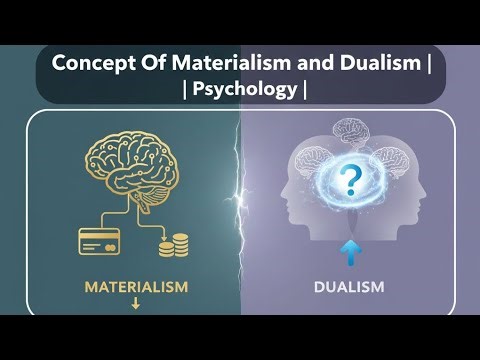 Concept of Materialism and Dualism | Psychology| LearnWithAbraar