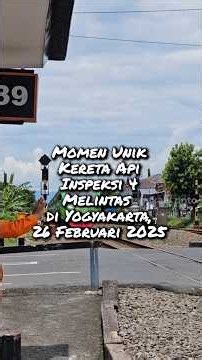 KAIS 4 MELINTAS JOGJA #keretaapi #keretaapiindonesia