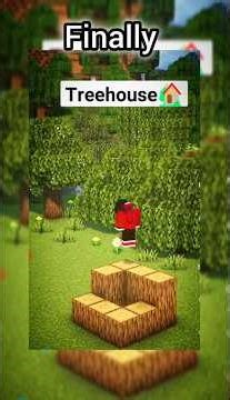 Finally Tree House 🏡 Ready #shorts #trending #viral #amazing #gaming #minecraft