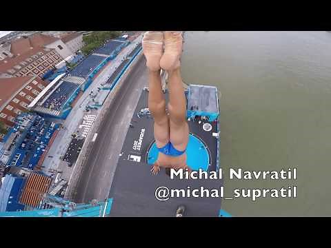 Amazing Handstand High Dive from 27m platform at FINA World Championships