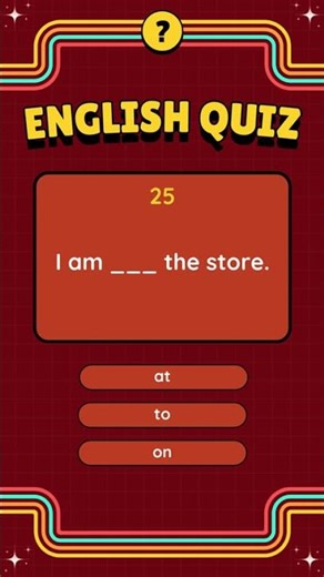 A1 English Quiz 25 | Test Your ESL Skills!