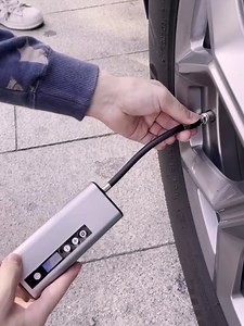 Portable Electric Air Pump Mini Air Compressor, 4000mAH 150PSI Rechargeable Tire Inflator with Emergency LED Light for Car, Bike, Balloons and Other Inflatables