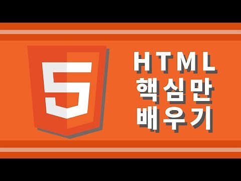 [웹개발 입문] HTML 핵심만 배우기