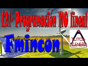 fmincon de Matlab para programación no lineal