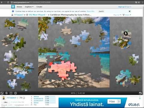 Jigsaw Planet Web Gameplay