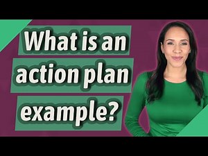 What is an action plan example?
