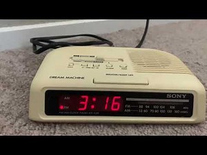 Sony Dream Machine Clock Radio AM/FM Alarm Model ICF-C25