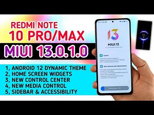 Redmi Note 10 Pro MIUI 13.0.1.0 New Update Full Features | Redmi Note 10 Pro MIUI 13 Update