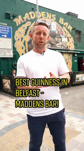 Best Guinness in Belfast at Maddens Bar!