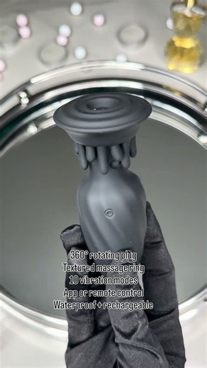 360 Rotating Butt Plug | Adult Toy with Vibrating Massage Ring & App Control